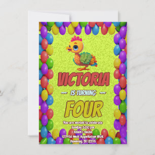 Invitation Turquie Anniversaire personnalisé Enfants Invitati