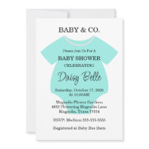 Turquoise Baby & Co. Baby Shower Brunch