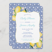Turquoise Classic Carrelage Bleu Baby shower citro