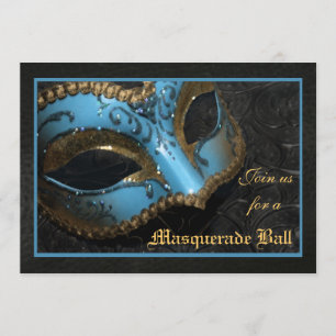Invitation turquoise de Halloween de boule de