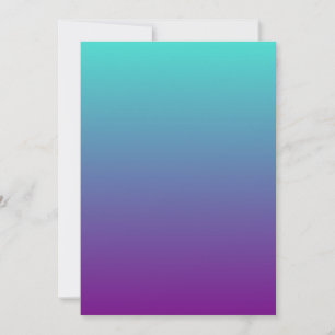 Invitation Turquoise Violet Ombré