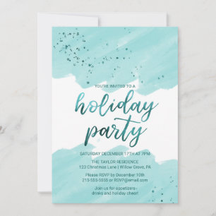 Invitation Turquoise Watercolor