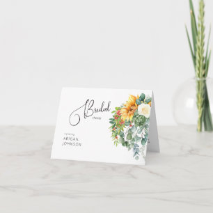 Invitation Tuscan Sunflower Mariage Coloré
