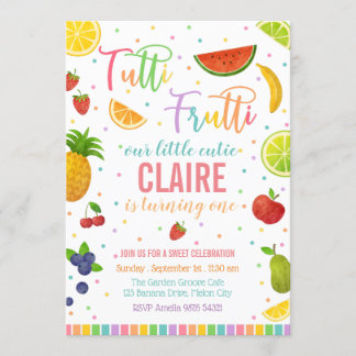 Invitation Tutti Frutti | Fruit Fête Anniversaire