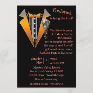 Invitation Tuxedo - Steampunk Bachelor Party