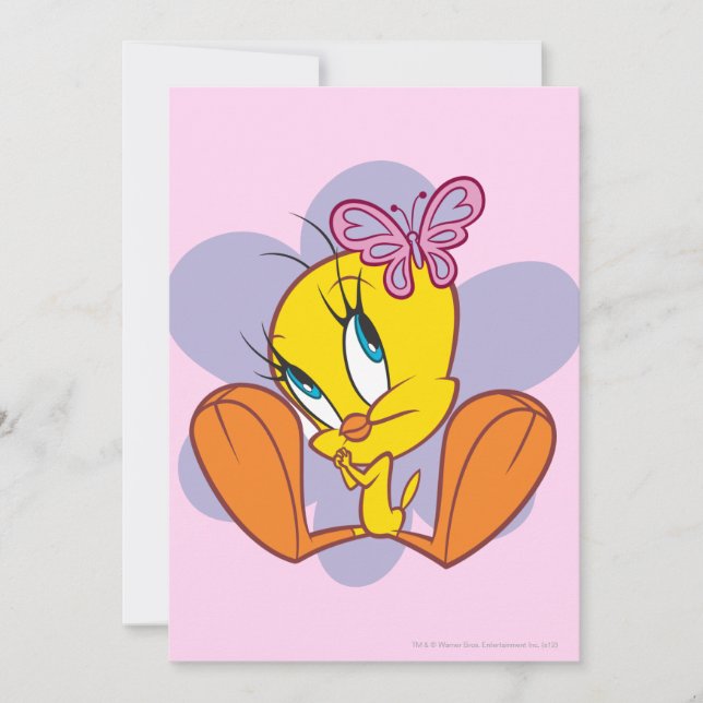 Invitation TWEETY™ et Papillon (Devant)