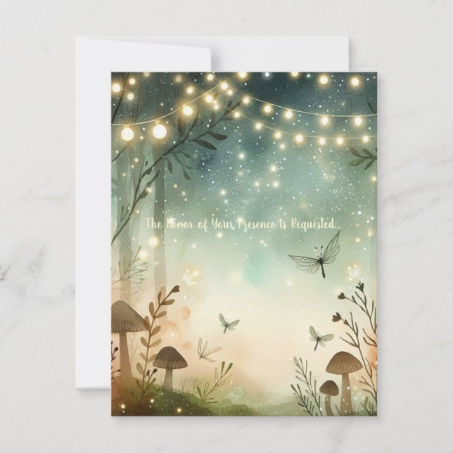 Invitation Twilight Whispers of the Woodland (Devant)