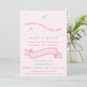 Invitation Twinkle scintille petite étoile Meet & Greet Nouve