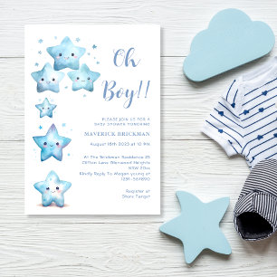Invitation Twinkle scintille Petite étoile oh Baby shower gar