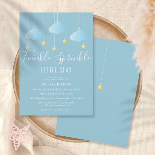 Invitation Twinkle Sprinkle Little Star Baby Sprinkle/Shower
