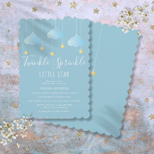 Invitation Twinkle Sprinkle Little Star Fête de Naissance Spr
