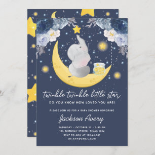 Invitation Twinkle Twinkle Little Star Baby Baby shower