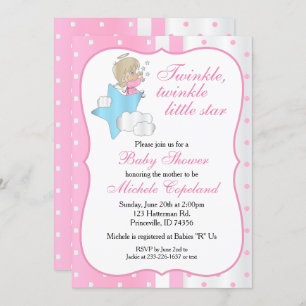 Invitation Twinkle, Twinkle Little Star - Baby Girl