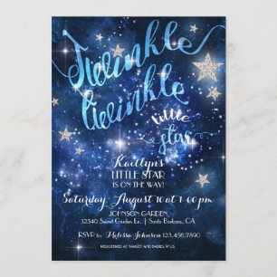 Invitation Twinkle Twinkle Little Star Baby shower