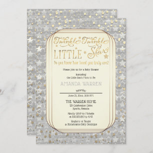 Invitation Twinkle Twinkle Little Star Baby shower