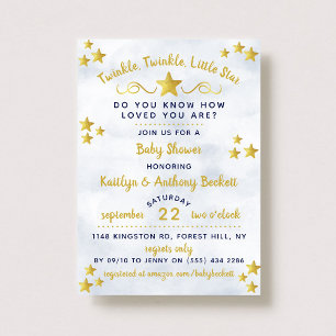 Invitation Twinkle Twinkle Little Star Baby shower