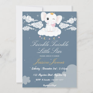 Invitation Twinkle Twinkle Little Star Baby shower