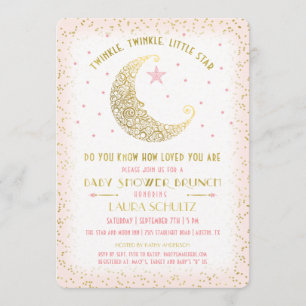 Invitation Twinkle Twinkle Little Star Baby shower Brunch