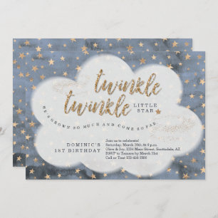 Invitation Twinkle Twinkle Little Star Boys Premier Anniversa