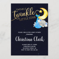 Twinkle Twinkle Little Star Elephant Baby shower