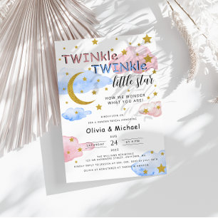 Invitation TWINkle TWINkle Little Star Gender Reveal Party