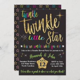 Invitation Twinkle Twinkle Little Star Genre Reveal