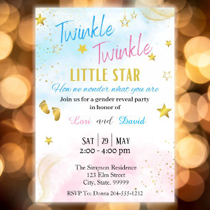 Invitation Twinkle Twinkle Little Star Genre Reveal