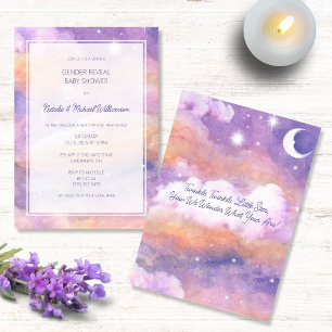 Invitation Twinkle, Twinkle, Little Star Genre Révéler Douche