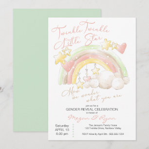 Invitation Twinkle Twinkle Little Star Révélation du sexe arc