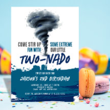 Twonado Twister Tornado Blue Grunge Anniversaire