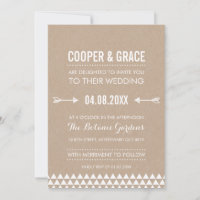 TYPE SIMPLE MARIAGE motif géométrique flèche kraf