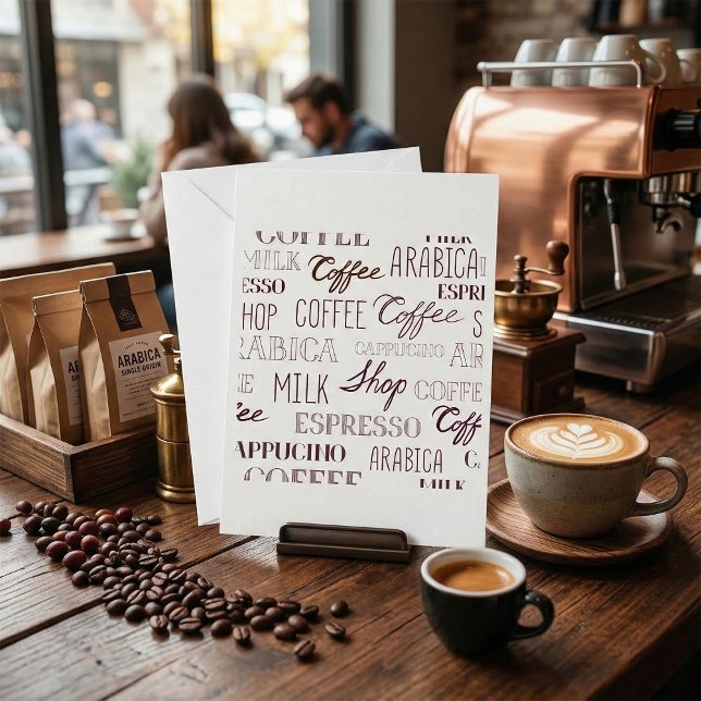 Invitation Types de boissons au café (Créateur téléchargé)