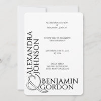 Typographie Contemporaine Moderne Mariage Chic Urb