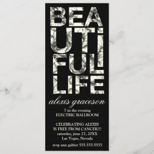 Invitation Typographie de 311 belle ketmies de la vie