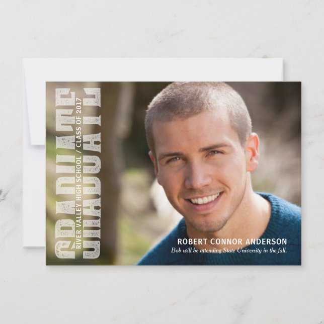 Invitation Typographie de la Varsity Lettering Party (Devant)