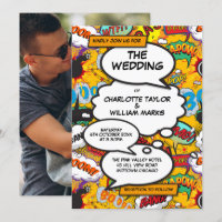 Typographie de mariage de livre de bande dessinée 