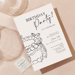 Invitation Typographie moderne Black Bow 30th Birthday Party<br><div class="desc">Célébrez en style avec notre Invitation de fête d'anniversaire - Cake Illustration, un design chic et moderne avec un croquis dessiné à la main avec une typographie élégante. Parfait pour les anniversaires marquants, cette invitation donne un ton festif mais sophistiqué à votre réunion. Imprimée sur des cartons haut de gamme...</div>