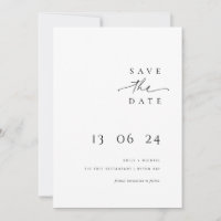 Typographie moderne et minimaliste, sauvez la date