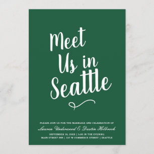 Invitation Typographie Moderne Rencontre Nous Mariage Enreg