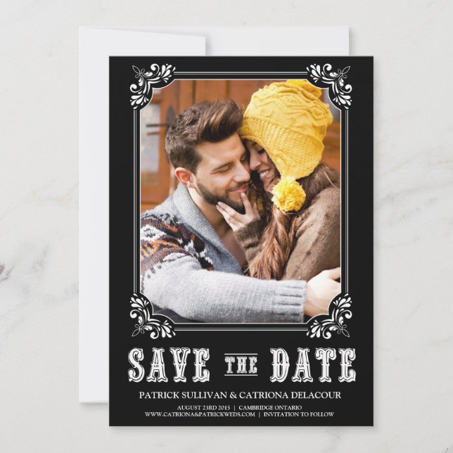 INVITATION TYPOGRAPHIE OCCIDENTALE ENREGISTRER LA DATE ANNONC (Devant)