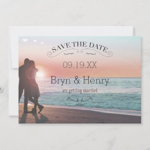 Invitation Typographie sur tableau noir pour votre photo Enre