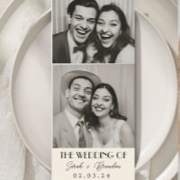 Typographie vintage du code postal Mariage