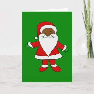 Invitation ugly christmas black african american santa claus