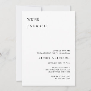 Invitation Ultra Moderne Nous sommes engagés