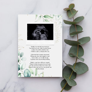 Invitation Ultrasound Sonogramme Bump Poème à papa