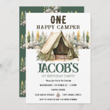 Un Anniversaire de enfant de Camper heureux