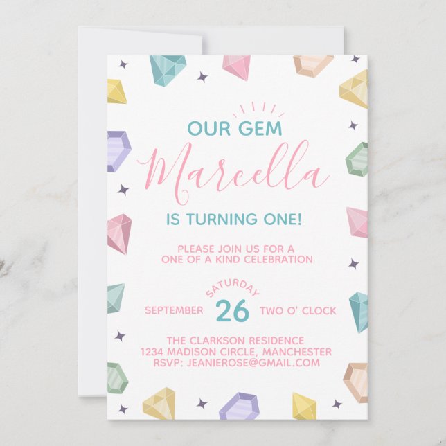 Invitation Un Anniversaire Unique (Devant)