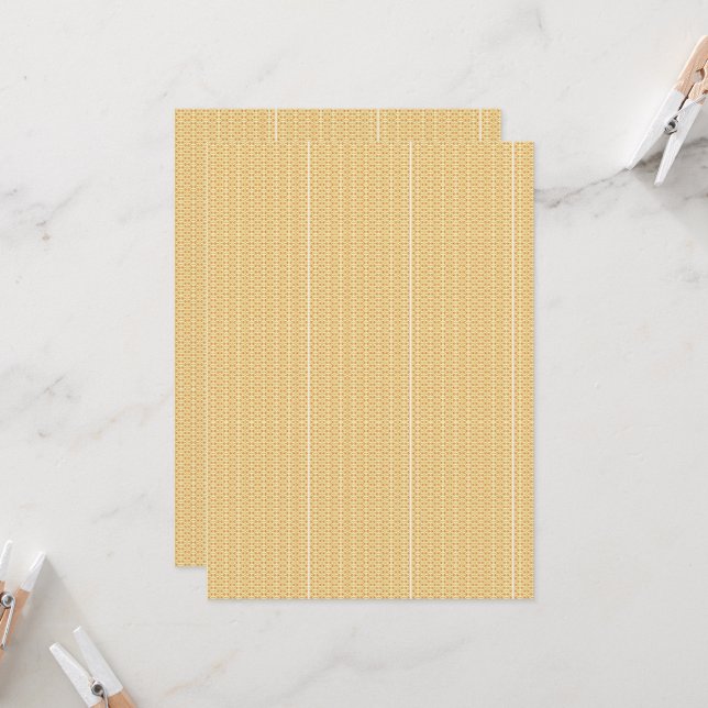 Invitation un arrière - plan jaune et blanc avec un (Devant/Arrière en situation)