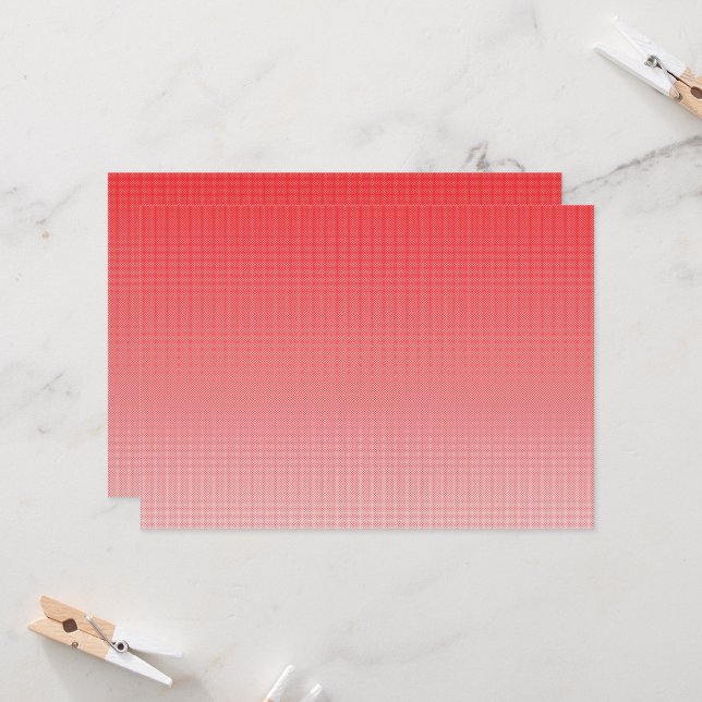 Invitation un arrière - plan rouge et blanc avec de petits ca (Devant/Arrière en situation)