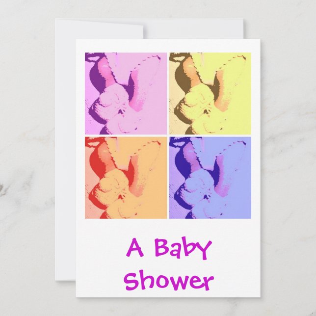 Invitation Un Baby shower (Devant)